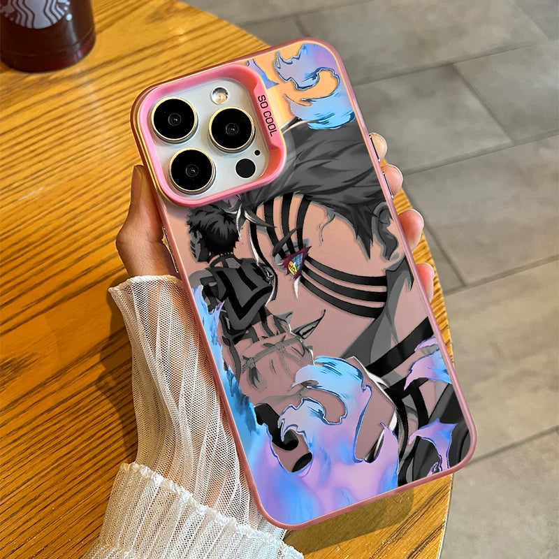 Ghost Exterminator Blade is suitable for Apple 17/16 mobile phone case, Yiwo seat iphone15 cartoon 14promax animation 13 hard and soft case 12mini new 11Pro male tide brand AIR cover plus creative
