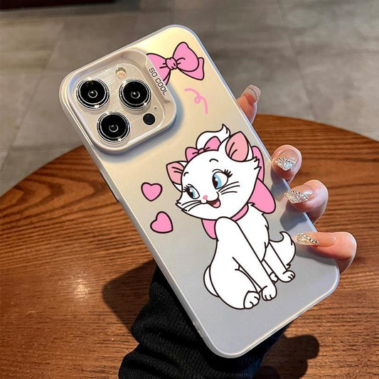 The Aristocats cat Phone Case For iPhone 17 16 15 14 13 12 11 Pro Max Color Black Matte Cover