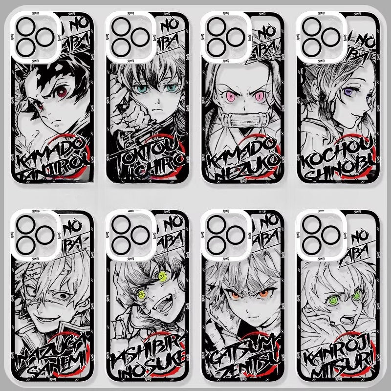 Ghost annihilating blade apple 15promax mobile phone case iphone14plus for 13 charcoal jiro 12 no ichiro 11 animation xsmax male 7plus all-inclusive anti-drop 8p transparent xr soft minise
