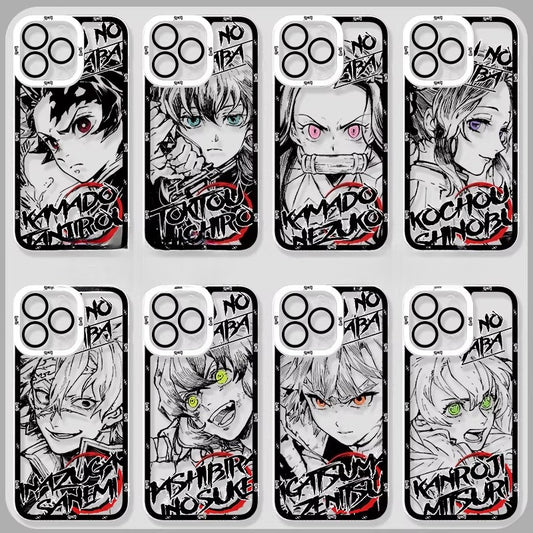 Ghost annihilating blade apple 15promax mobile phone case iphone14plus for 13 charcoal jiro 12 no ichiro 11 animation xsmax male 7plus all-inclusive anti-drop 8p transparent xr soft minise
