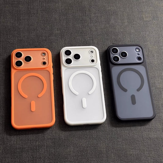 Dreamy Case Studio iPhone 17 Look Matte MagSafe Case for iPhone 16 15 14 13 Pro Max, Skin-Feel PC Cover with Detachable Metal Camera Ring, 5-Day US Shipping