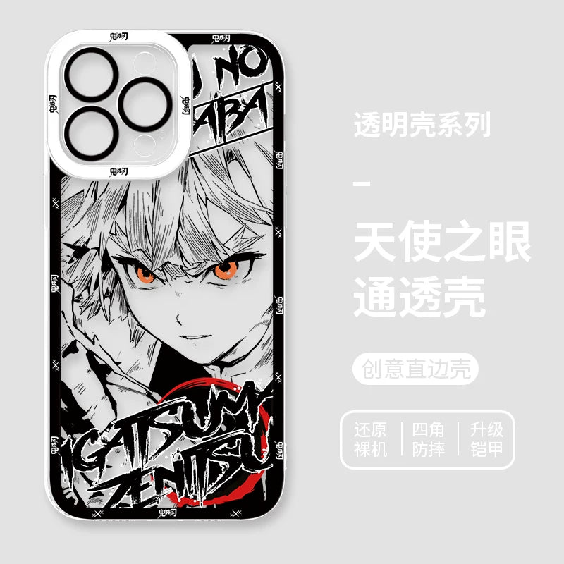 Ghost annihilating blade apple 15promax mobile phone case iphone14plus for 13 charcoal jiro 12 no ichiro 11 animation xsmax male 7plus all-inclusive anti-drop 8p transparent xr soft minise