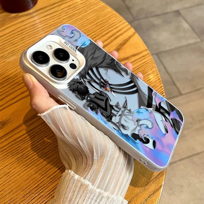 Ghost Exterminator Blade is suitable for Apple 17/16 mobile phone case, Yiwo seat iphone15 cartoon 14promax animation 13 hard and soft case 12mini new 11Pro male tide brand AIR cover plus creative