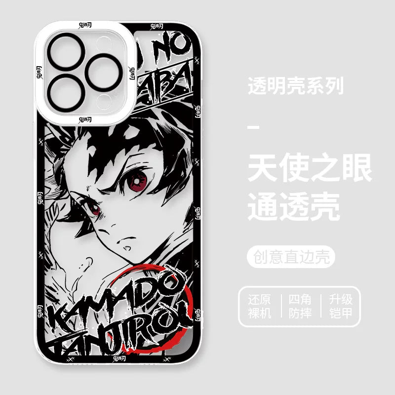 Ghost annihilating blade apple 15promax mobile phone case iphone14plus for 13 charcoal jiro 12 no ichiro 11 animation xsmax male 7plus all-inclusive anti-drop 8p transparent xr soft minise