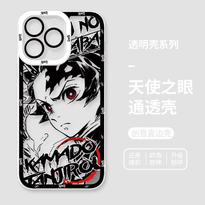 Ghost annihilating blade apple 15promax mobile phone case iphone14plus for 13 charcoal jiro 12 no ichiro 11 animation xsmax male 7plus all-inclusive anti-drop 8p transparent xr soft minise