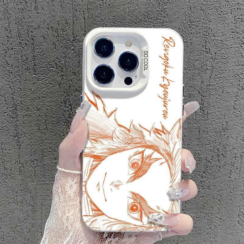 Line Ghost Destroyer Blade Applicable to Apple 17promax mobile phone case iphone16pro Tanjiro 15plus animation 14 second dimension 13mini peripheral 12 new 11 male x/8/xr/xs/7