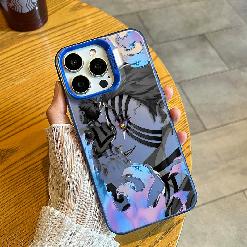 Ghost Exterminator Blade is suitable for Apple 17/16 mobile phone case, Yiwo seat iphone15 cartoon 14promax animation 13 hard and soft case 12mini new 11Pro male tide brand AIR cover plus creative