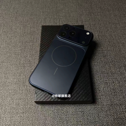 Applicable to iPhone17Promax fine ring magnetic mobile phone case Apple 16ProMax second change 17PM large window ultra-thin feel AG frosted glass i15/14pm protective case 13 all-inclusive anti-drop
