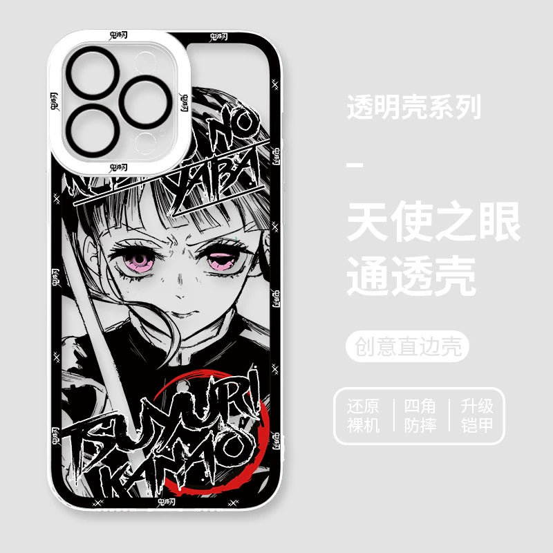 Ghost annihilating blade apple 15promax mobile phone case iphone14plus for 13 charcoal jiro 12 no ichiro 11 animation xsmax male 7plus all-inclusive anti-drop 8p transparent xr soft minise