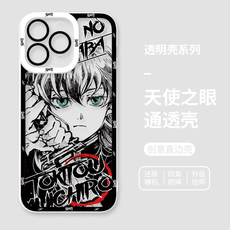 Ghost annihilating blade apple 15promax mobile phone case iphone14plus for 13 charcoal jiro 12 no ichiro 11 animation xsmax male 7plus all-inclusive anti-drop 8p transparent xr soft minise