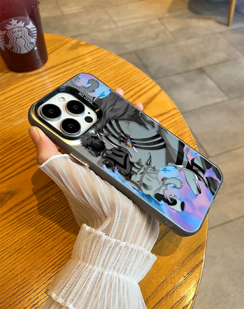 Ghost Exterminator Blade is suitable for Apple 17/16 mobile phone case, Yiwo seat iphone15 cartoon 14promax animation 13 hard and soft case 12mini new 11Pro male tide brand AIR cover plus creative
