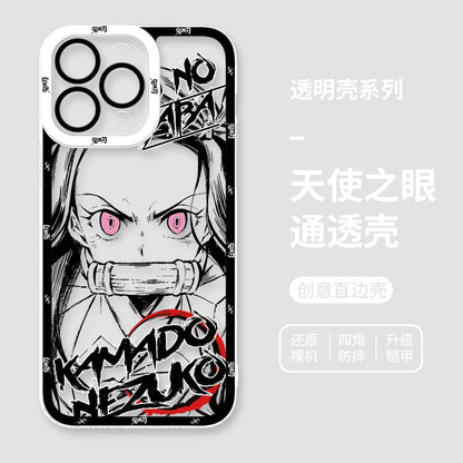 Ghost annihilating blade apple 15promax mobile phone case iphone14plus for 13 charcoal jiro 12 no ichiro 11 animation xsmax male 7plus all-inclusive anti-drop 8p transparent xr soft minise