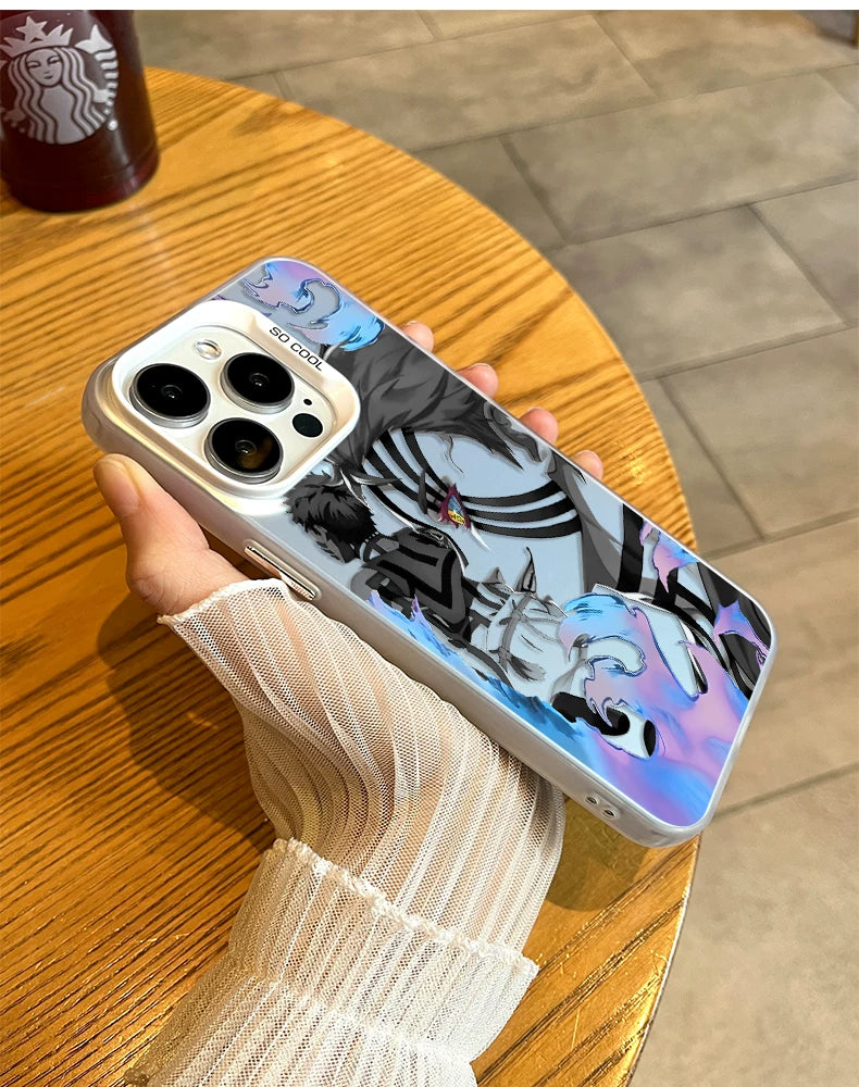 Ghost Exterminator Blade is suitable for Apple 17/16 mobile phone case, Yiwo seat iphone15 cartoon 14promax animation 13 hard and soft case 12mini new 11Pro male tide brand AIR cover plus creative