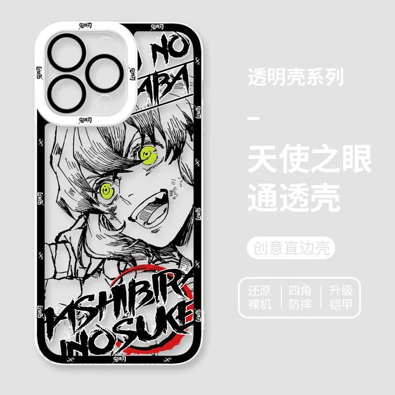 Ghost annihilating blade apple 15promax mobile phone case iphone14plus for 13 charcoal jiro 12 no ichiro 11 animation xsmax male 7plus all-inclusive anti-drop 8p transparent xr soft minise