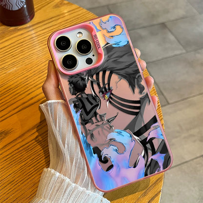 Ghost Exterminator Blade is suitable for Apple 17/16 mobile phone case, Yiwo seat iphone15 cartoon 14promax animation 13 hard and soft case 12mini new 11Pro male tide brand AIR cover plus creative