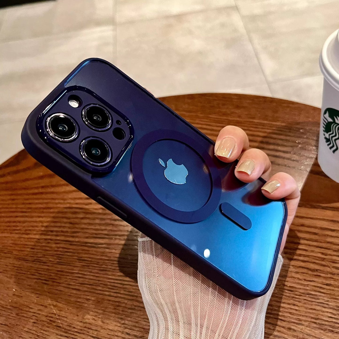 Applicable to iPhone17promax magnetic mobile phone case Apple 14Pro new 13 protective case wireless charging 12 advanced sense Plus simple 16 transparent 11 men and women all-inclusive anti-drop ultra-thin 15