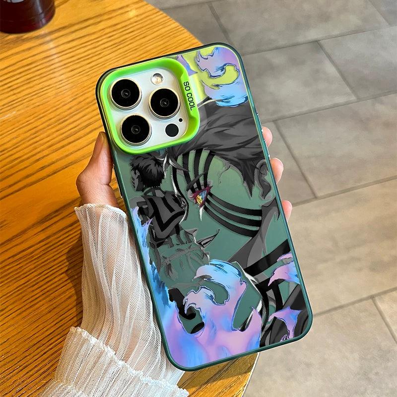 Ghost Exterminator Blade is suitable for Apple 17/16 mobile phone case, Yiwo seat iphone15 cartoon 14promax animation 13 hard and soft case 12mini new 11Pro male tide brand AIR cover plus creative
