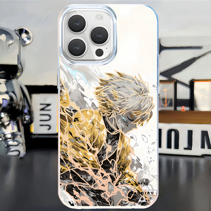 The second-dimensional mobile phone case, the blade of ghost destruction, gathers the national edge, a black death, and the nest seat is suitable for iphone16 Apple.