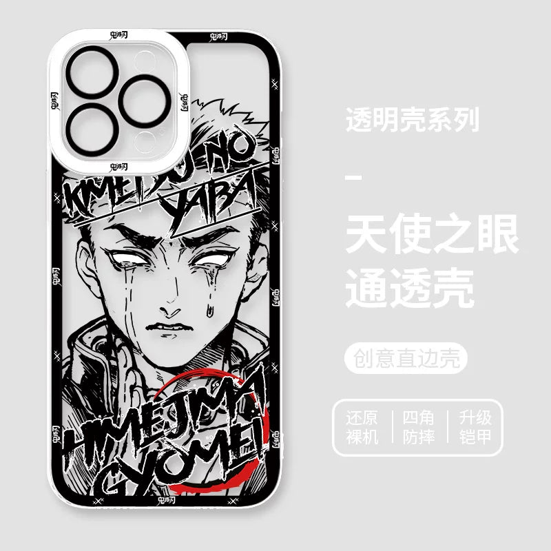 Ghost annihilating blade apple 15promax mobile phone case iphone14plus for 13 charcoal jiro 12 no ichiro 11 animation xsmax male 7plus all-inclusive anti-drop 8p transparent xr soft minise