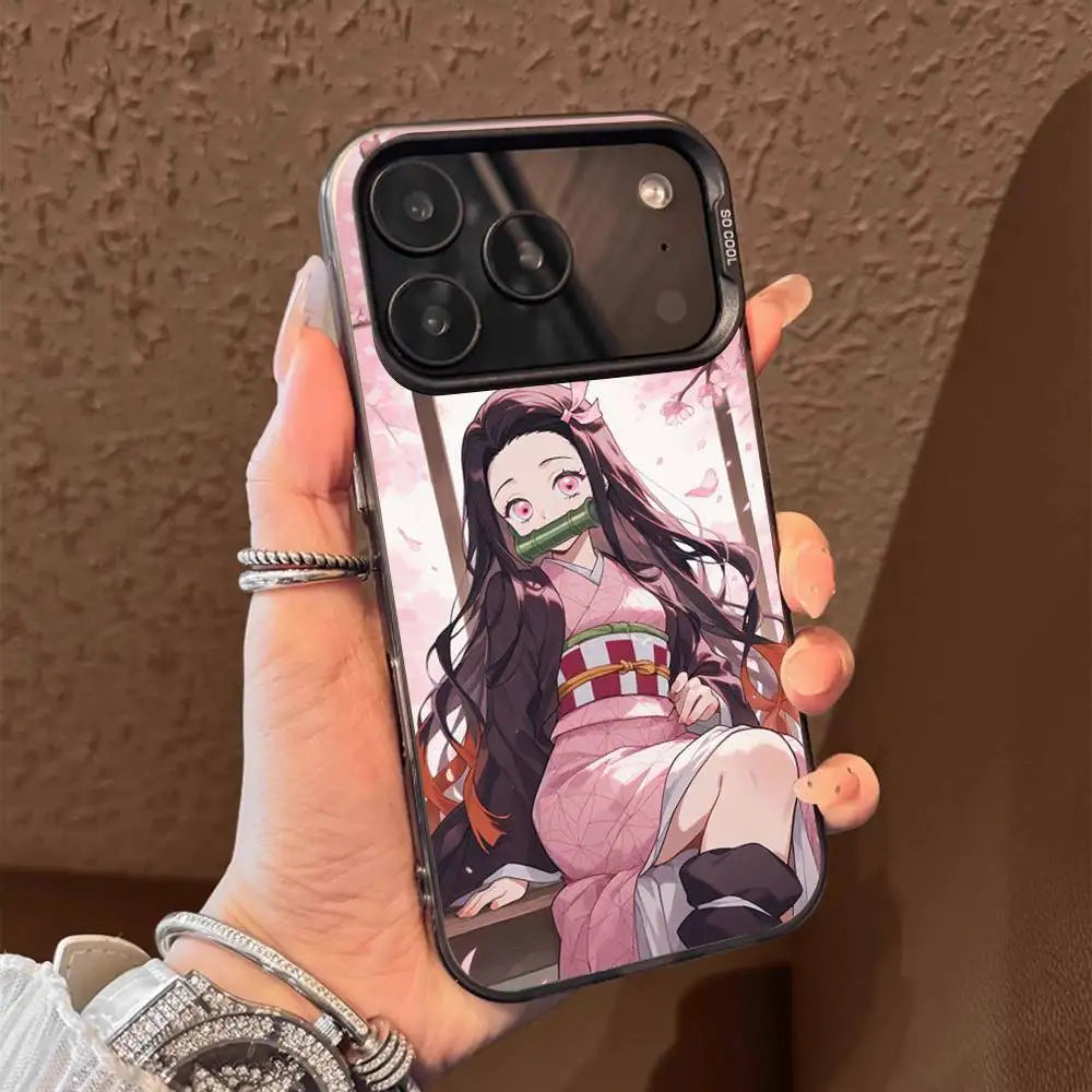 1PC Anime character N-Nezuko K-kamado  Phone Case for IPhone 17 Max 16 Pro Mobile Shell 14 13 15 Soft Shell