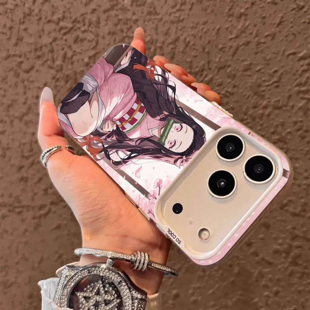 1PC Anime character N-Nezuko K-kamado  Phone Case for IPhone 17 Max 16 Pro Mobile Shell 14 13 15 Soft Shell