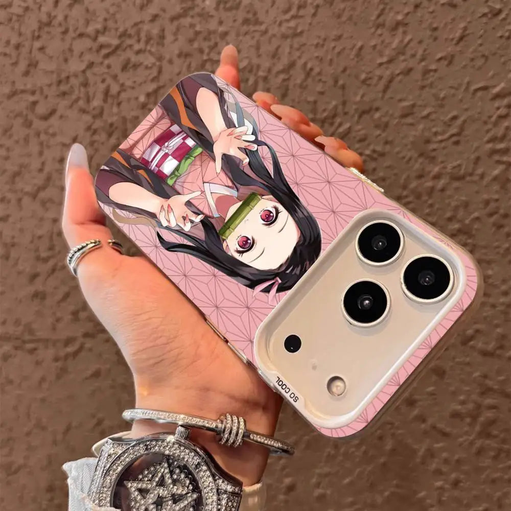 1PC Anime character N-Nezuko K-kamado  Phone Case for IPhone 17 Max 16 Pro Mobile Shell 14 13 15 Soft Shell