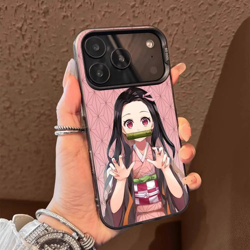 1PC Anime character N-Nezuko K-kamado  Phone Case for IPhone 17 Max 16 Pro Mobile Shell 14 13 15 Soft Shell