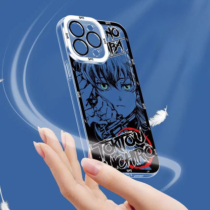 Ghost annihilating blade apple 15promax mobile phone case iphone14plus for 13 charcoal jiro 12 no ichiro 11 animation xsmax male 7plus all-inclusive anti-drop 8p transparent xr soft minise