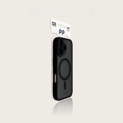 Applicable to 17 Apple 16 mobile phone case, titanium gray fine hole, silver shield iphone16promax magnetic skin attraction 15pro anti-drop 14 high-grade matte 13 protective case, simple couple 16plus