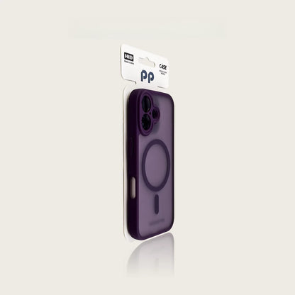 Applicable to 17 Apple 16 mobile phone case, titanium gray fine hole, silver shield iphone16promax magnetic skin attraction 15pro anti-drop 14 high-grade matte 13 protective case, simple couple 16plus